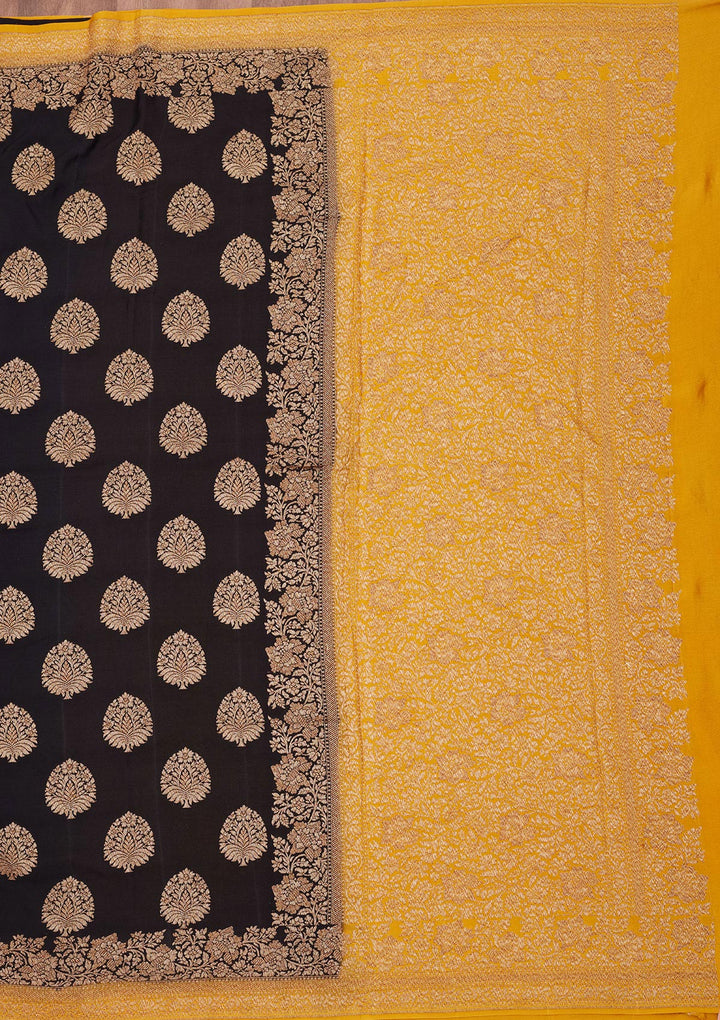 Black Zariwork Pure Silk Saree