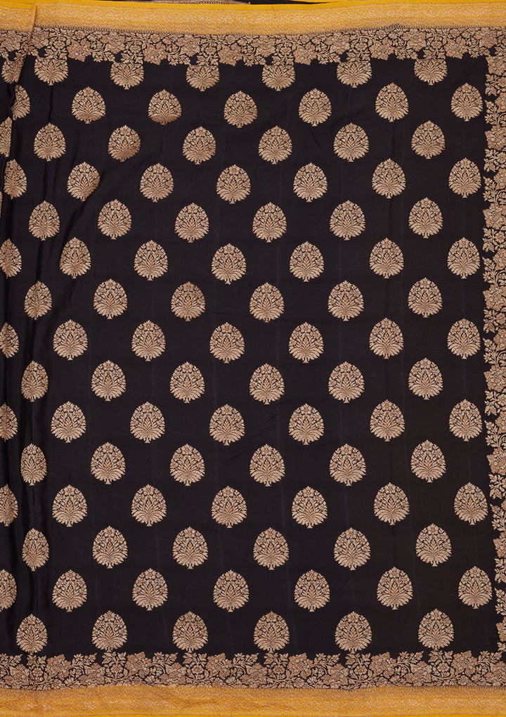 Black Zariwork Pure Silk Saree