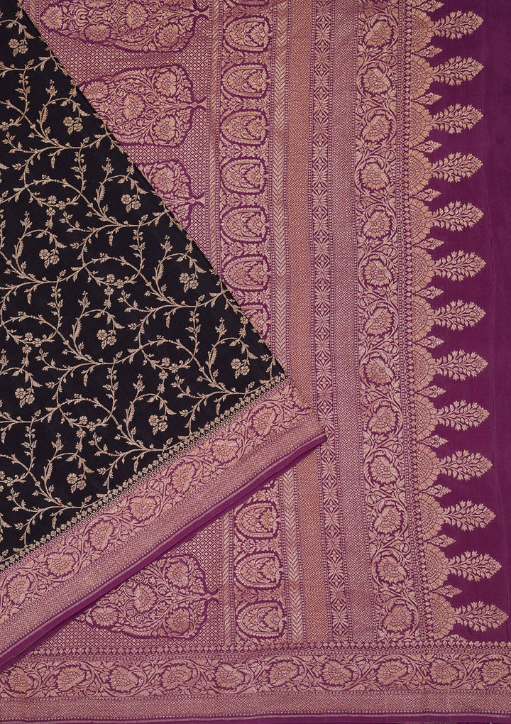 Black Zariwork Pure Silk Saree