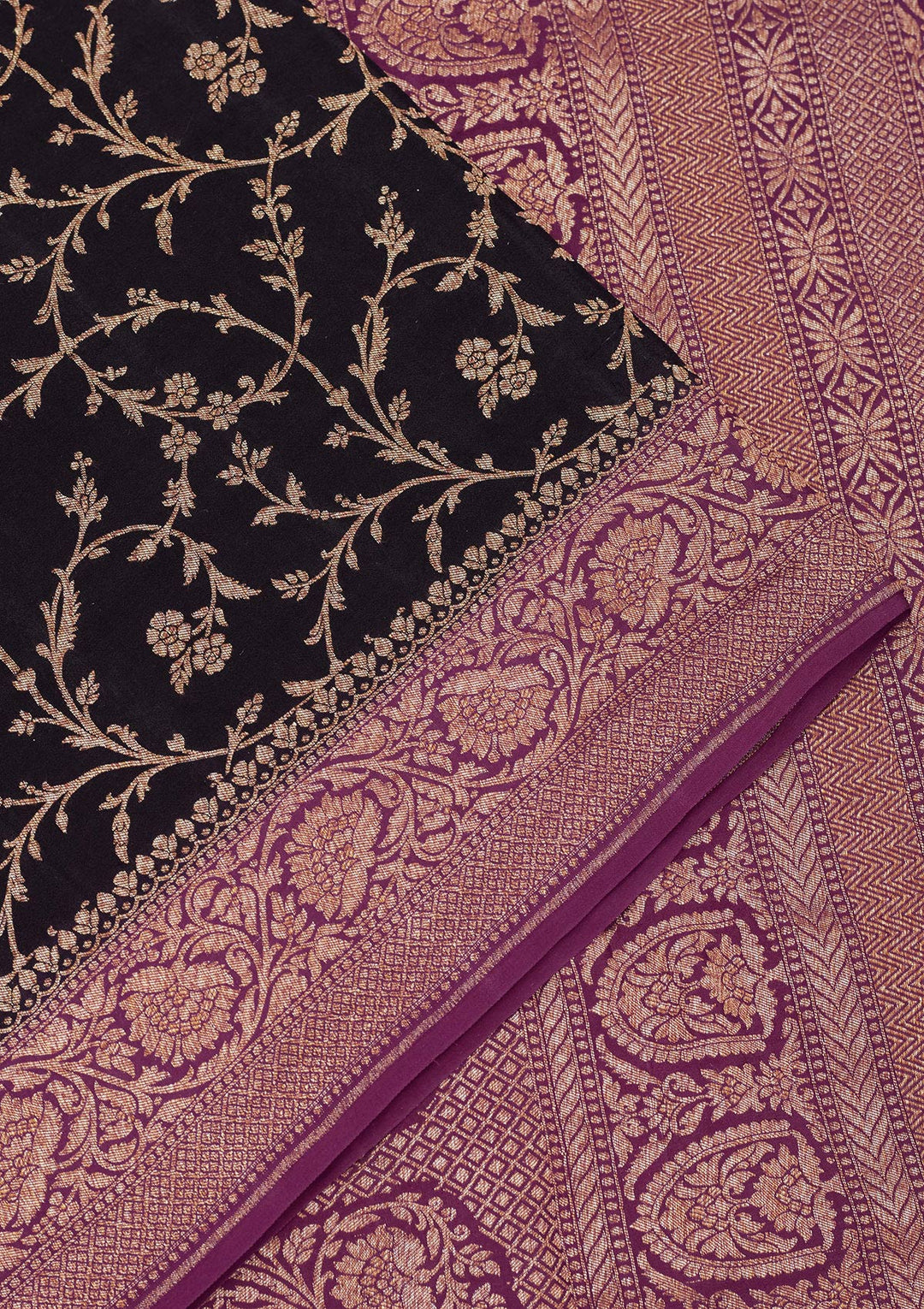 Black Zariwork Pure Silk Saree