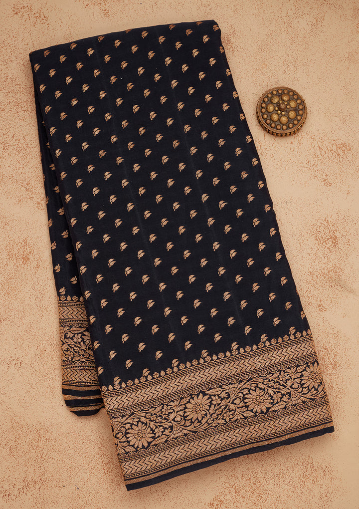 Black Zariwork Pure Silk Saree
