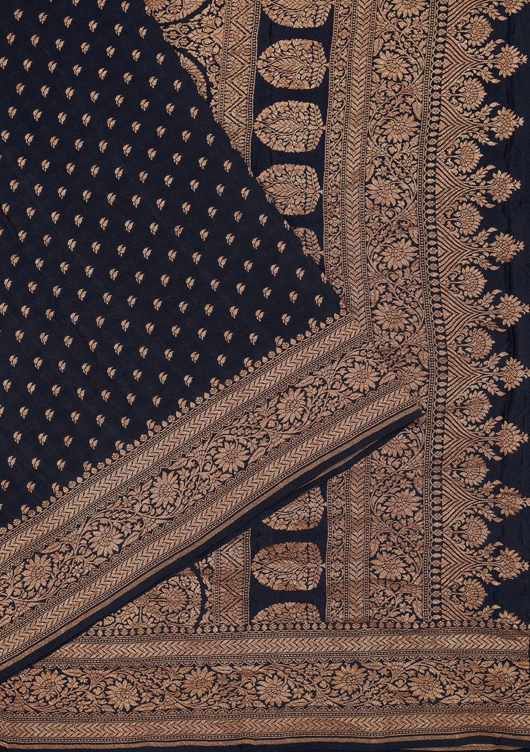 Black Zariwork Pure Silk Saree