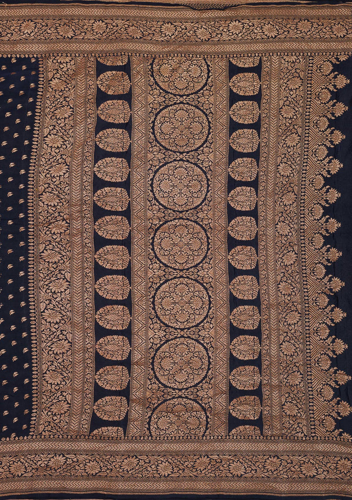 Black Zariwork Pure Silk Saree