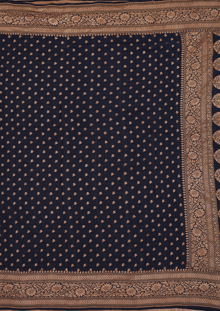Black Zariwork Pure Silk Saree