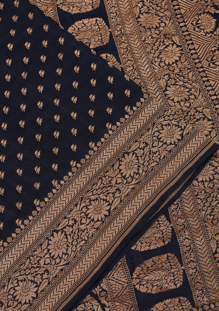 Black Zariwork Pure Silk Saree