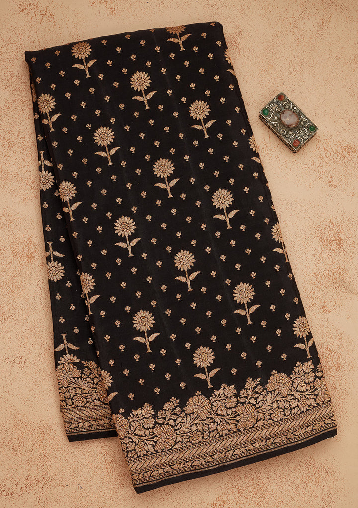 Black Zariwork Pure Silk Saree