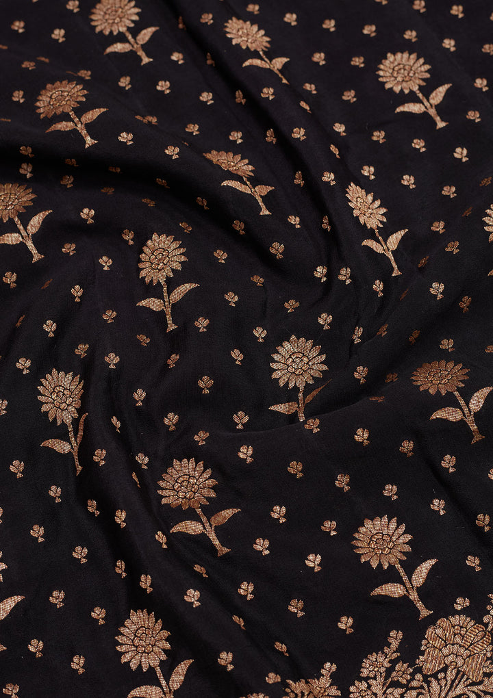 Black Zariwork Pure Silk Saree