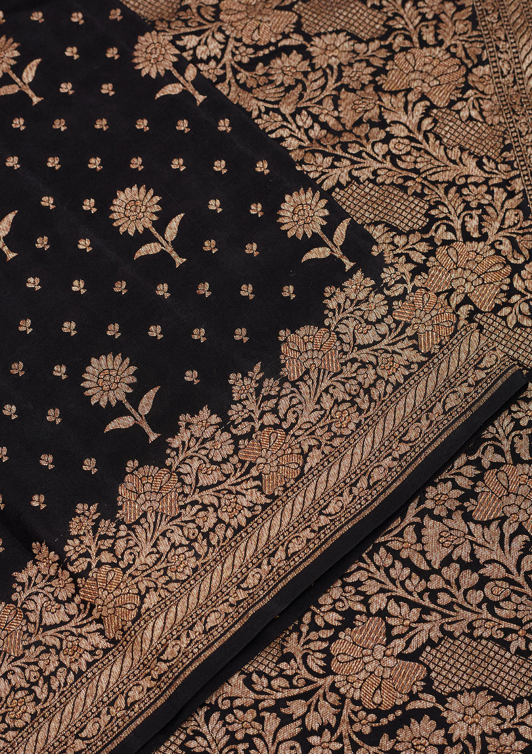 Black Zariwork Pure Silk Saree