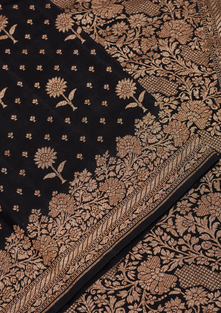 Black Zariwork Pure Silk Saree