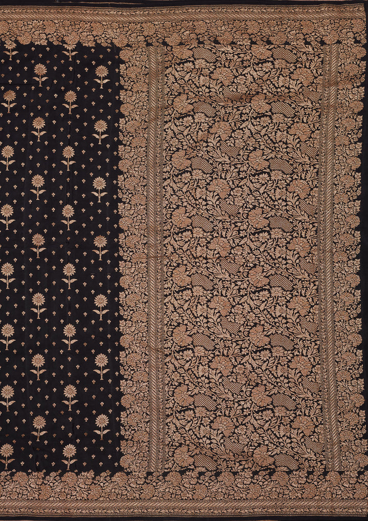 Black Zariwork Pure Silk Saree