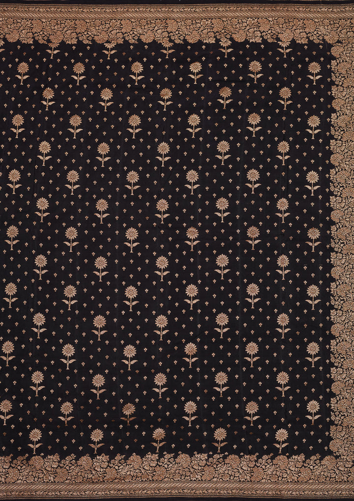 Black Zariwork Pure Silk Saree
