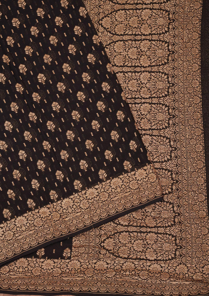 Black Zariwork Pure Silk Saree