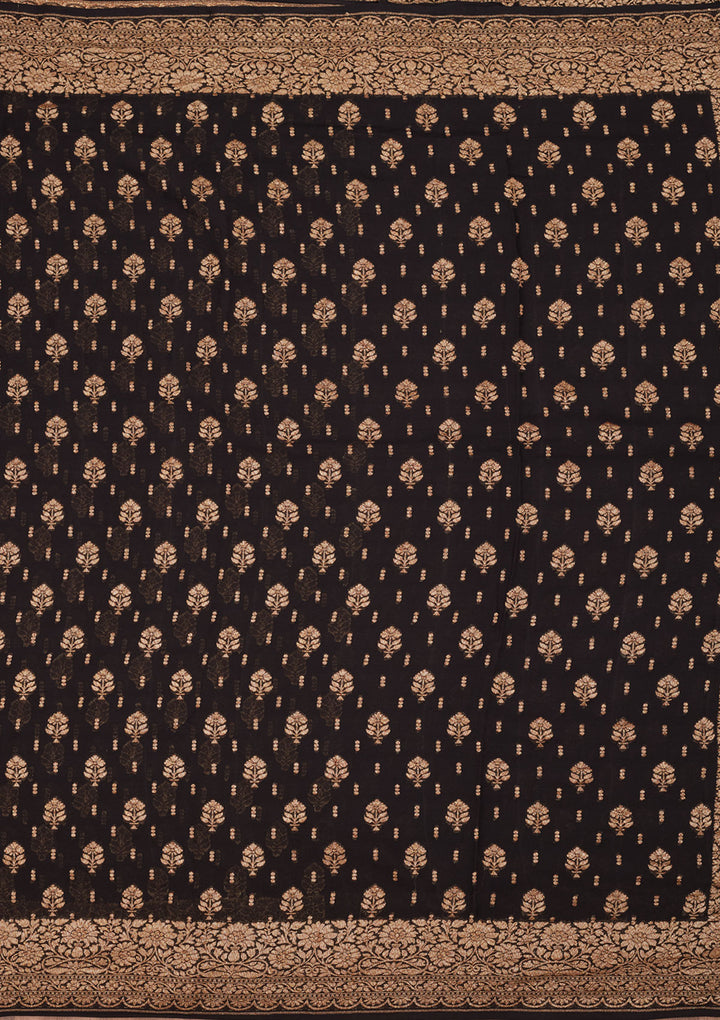 Black Zariwork Pure Silk Saree