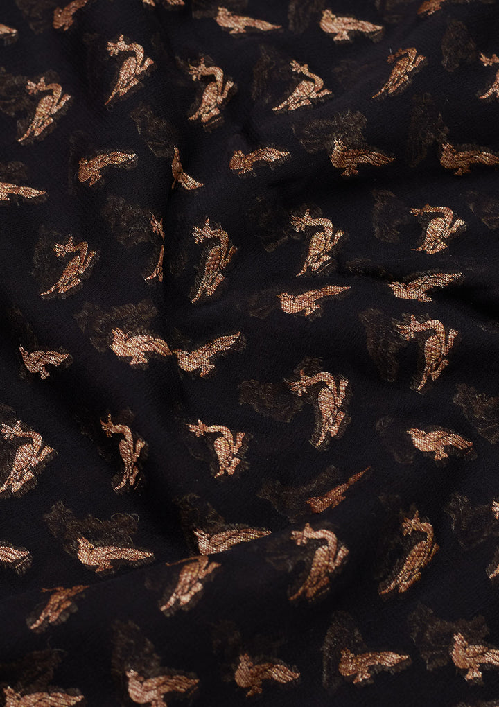 Black Zariwork Pure Silk Saree