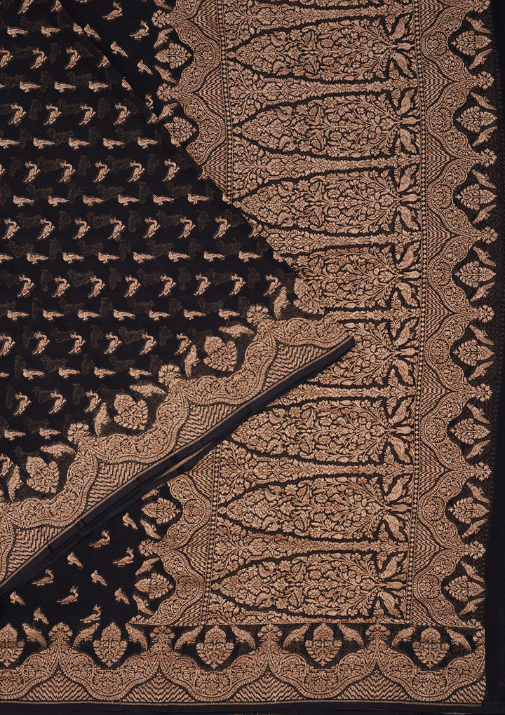 Black Zariwork Pure Silk Saree