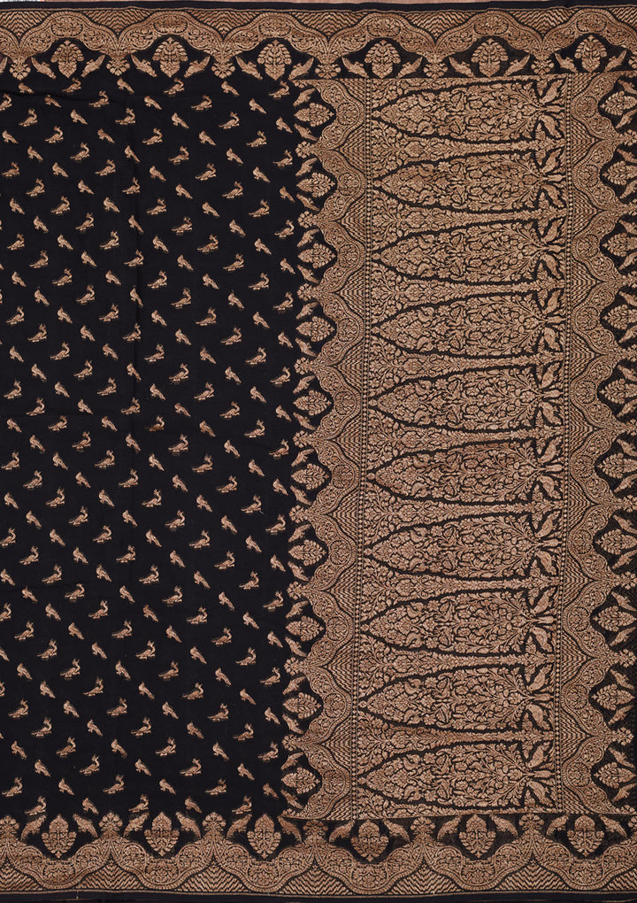 Black Zariwork Pure Silk Saree