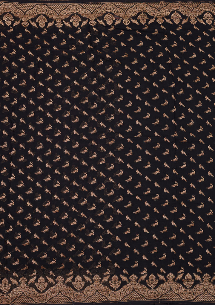 Black Zariwork Pure Silk Saree