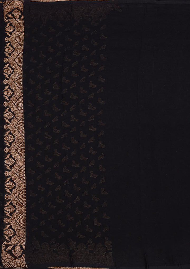 Black Zariwork Pure Silk Saree