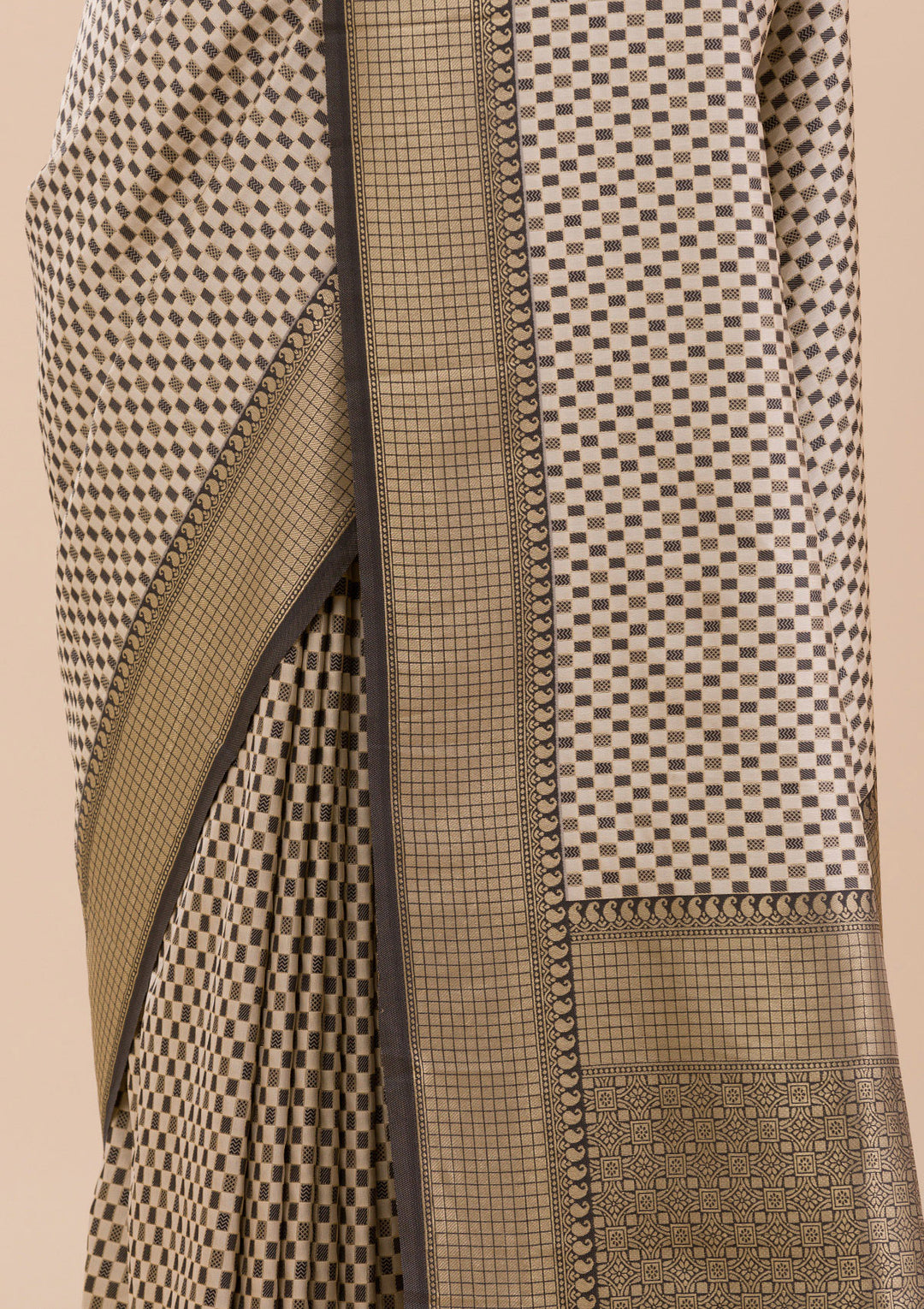 Black Zariwork Silk Saree