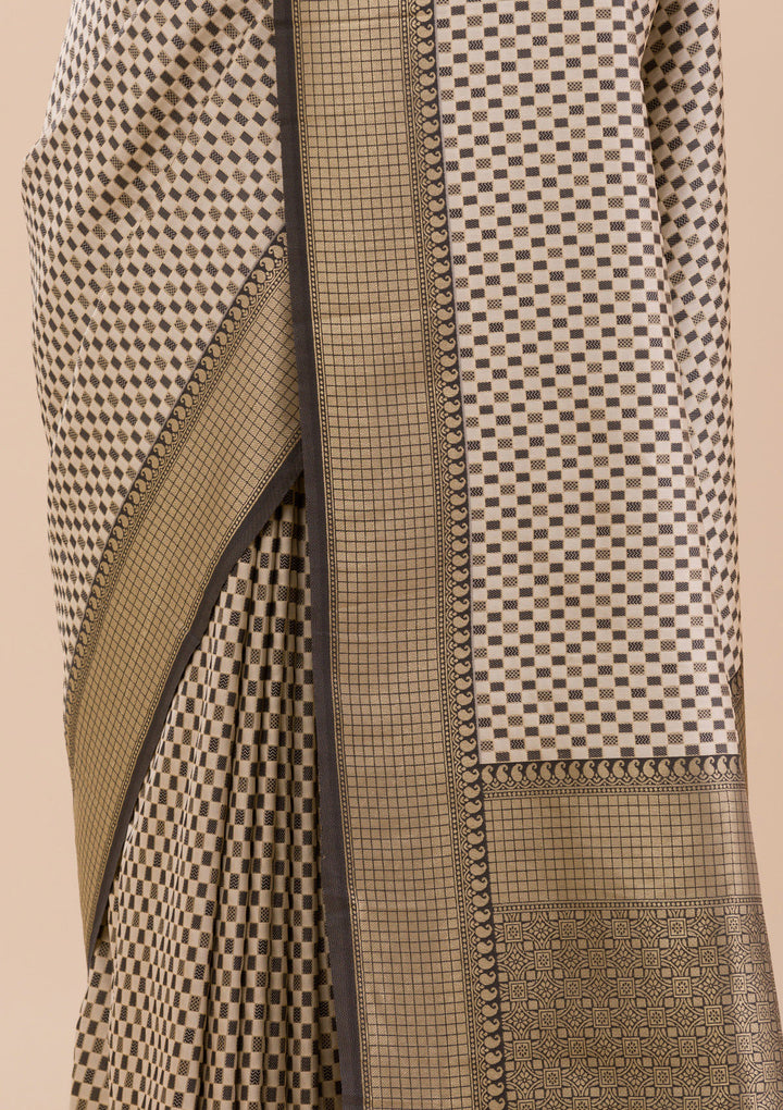 Black Zariwork Silk Saree