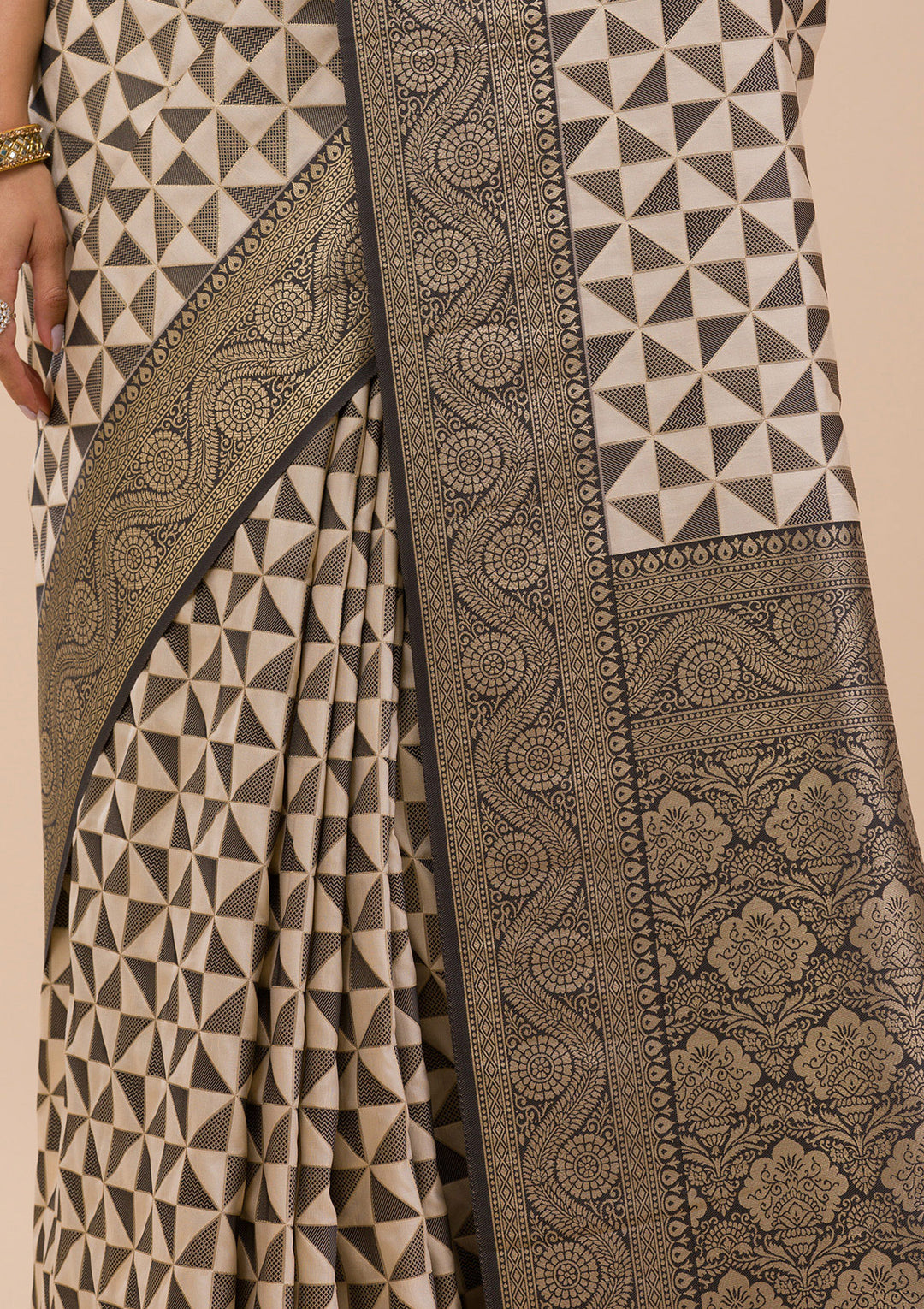 Black Zariwork Silk Saree