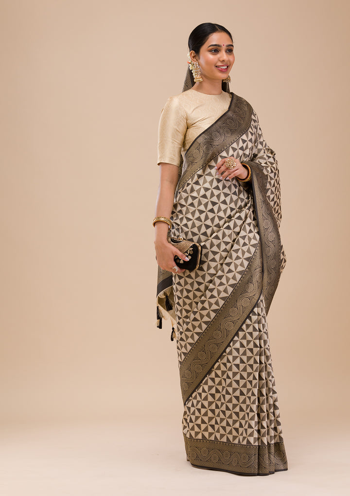 Black Zariwork Silk Saree