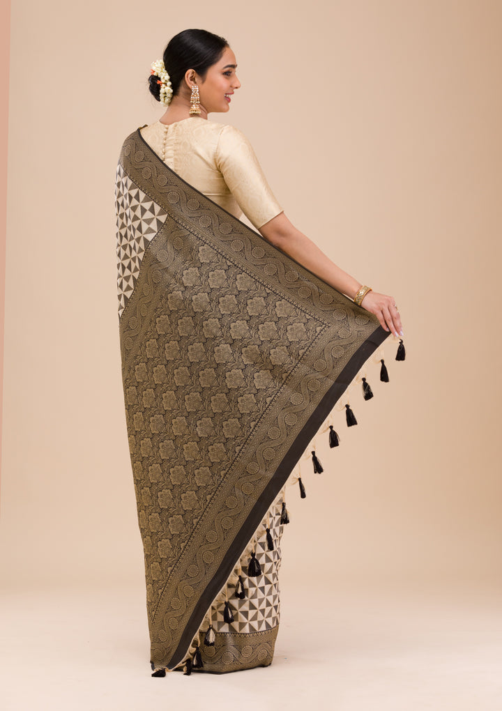 Black Zariwork Silk Saree