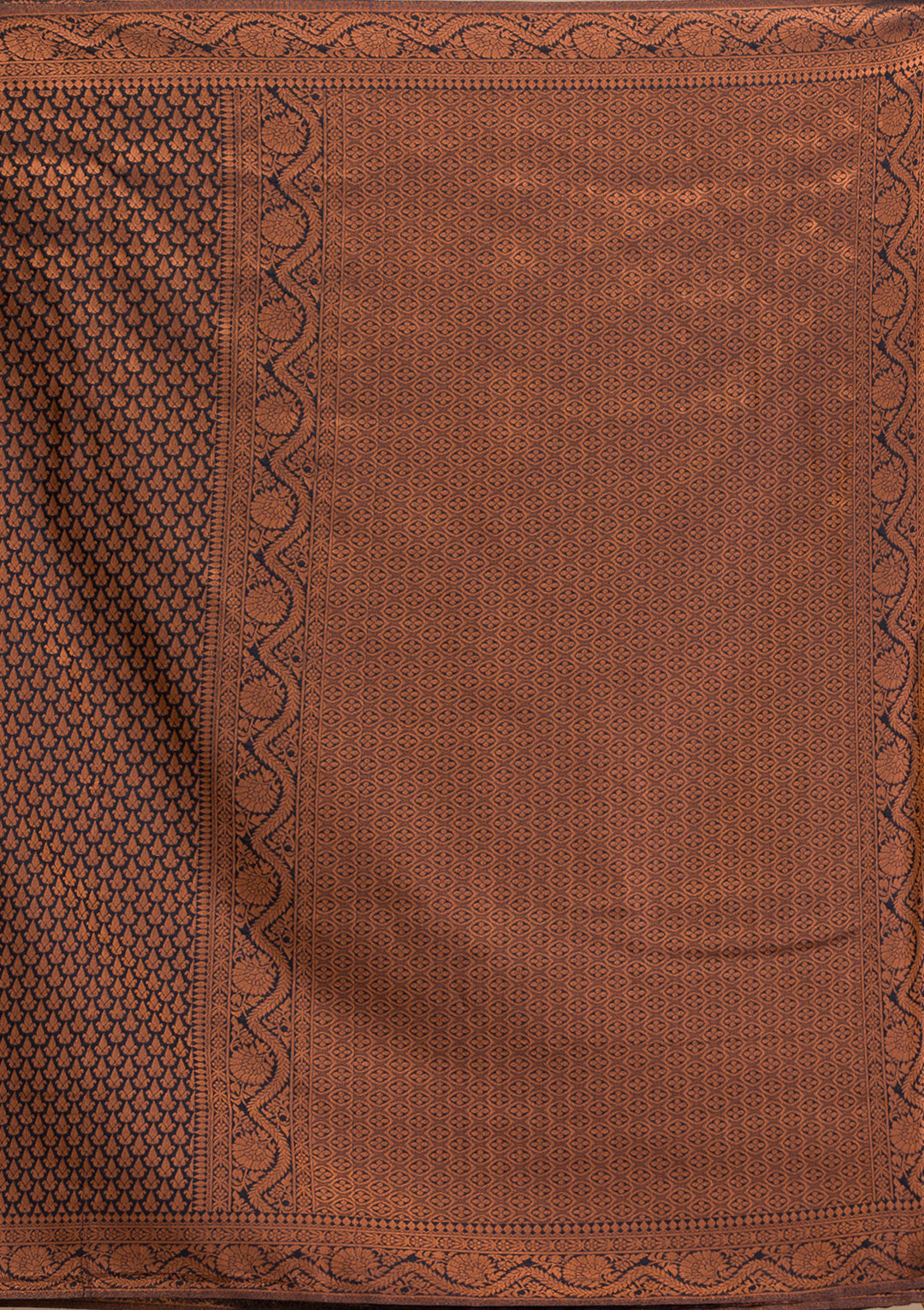 Black Zariwork Soft Silk Saree