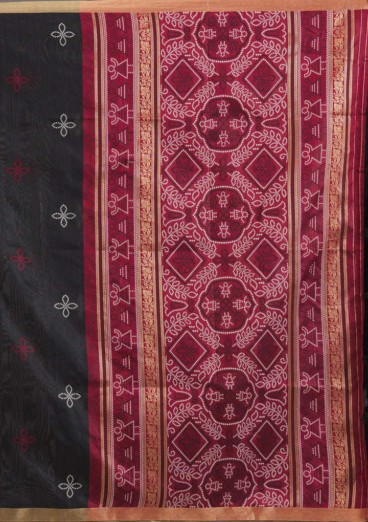 Black Zariwork Tissue Saree