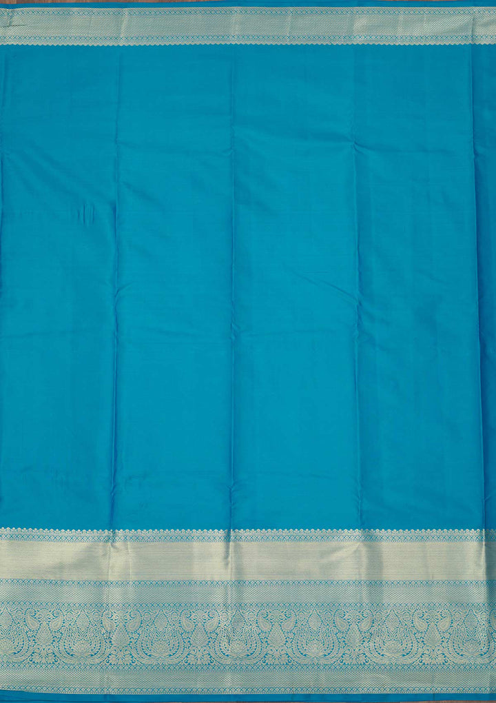 Blue Zariwork Pure Silk Saree