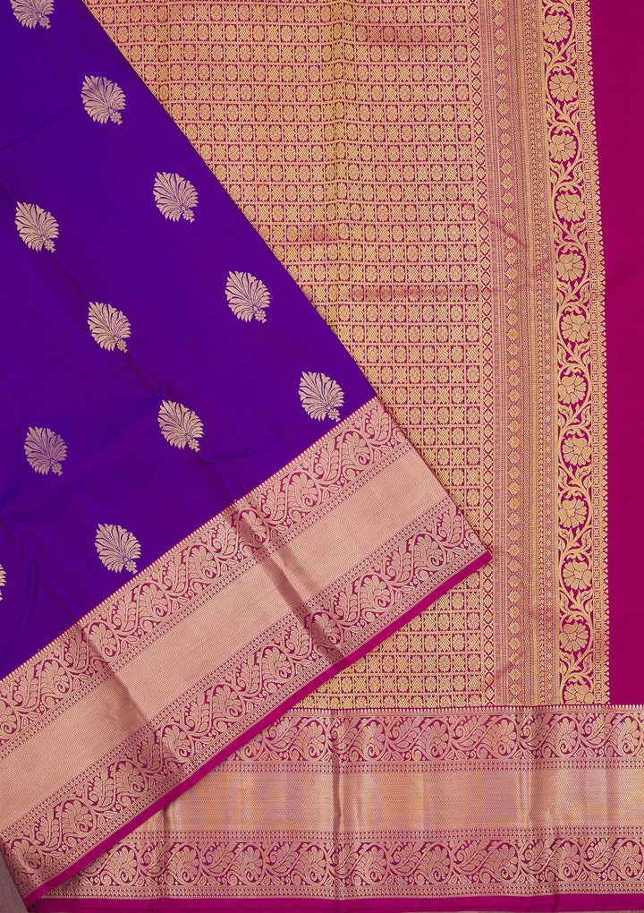 Blue Zariwork Pure Silk Saree
