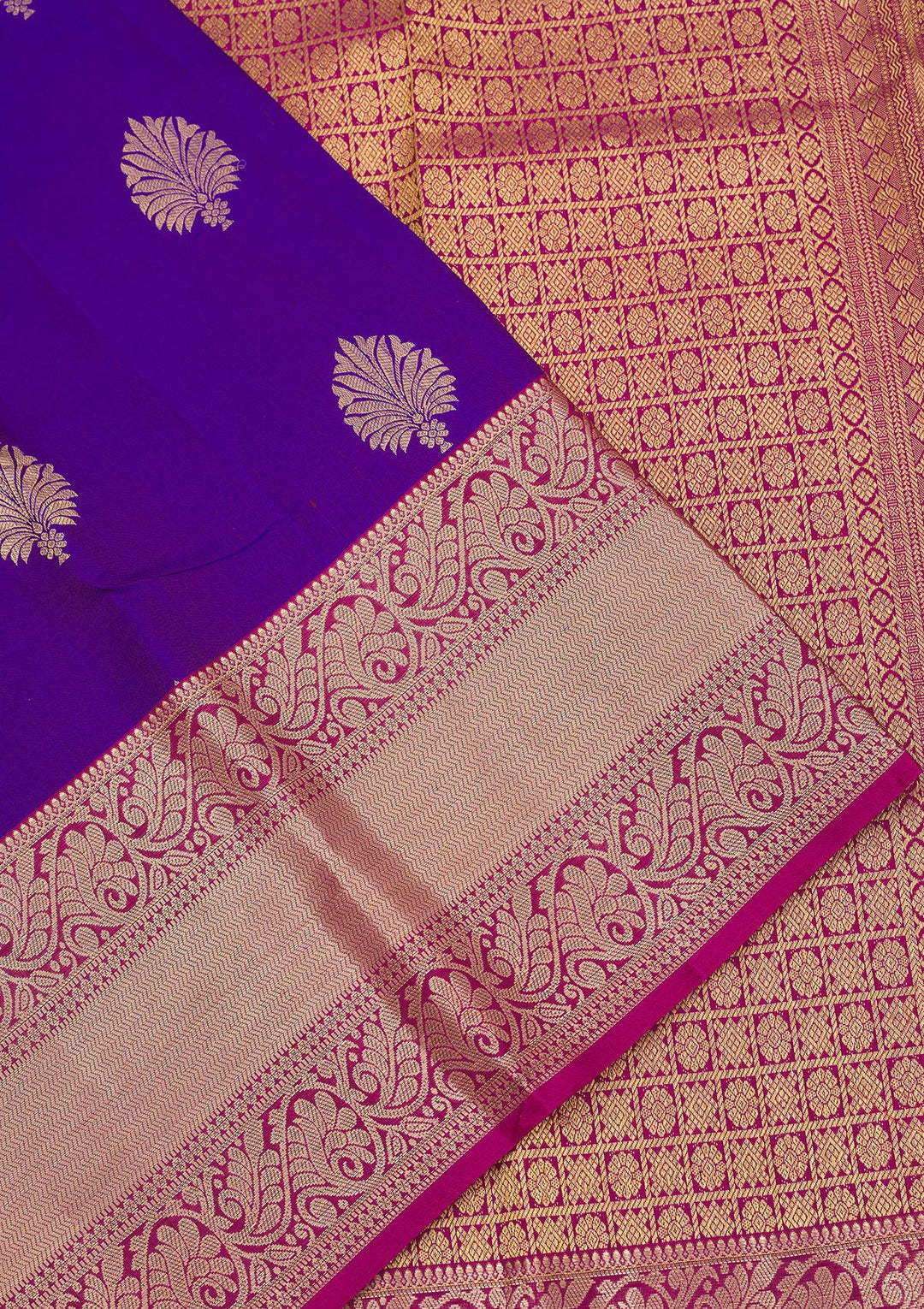 Blue Zariwork Pure Silk Saree