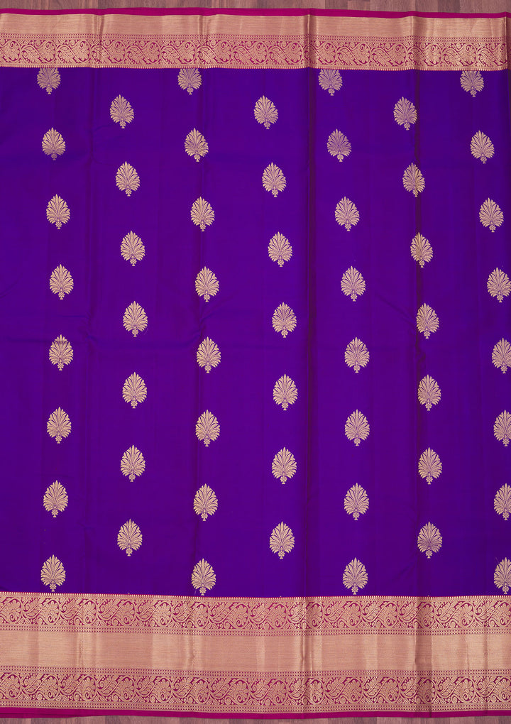 Blue Zariwork Pure Silk Saree
