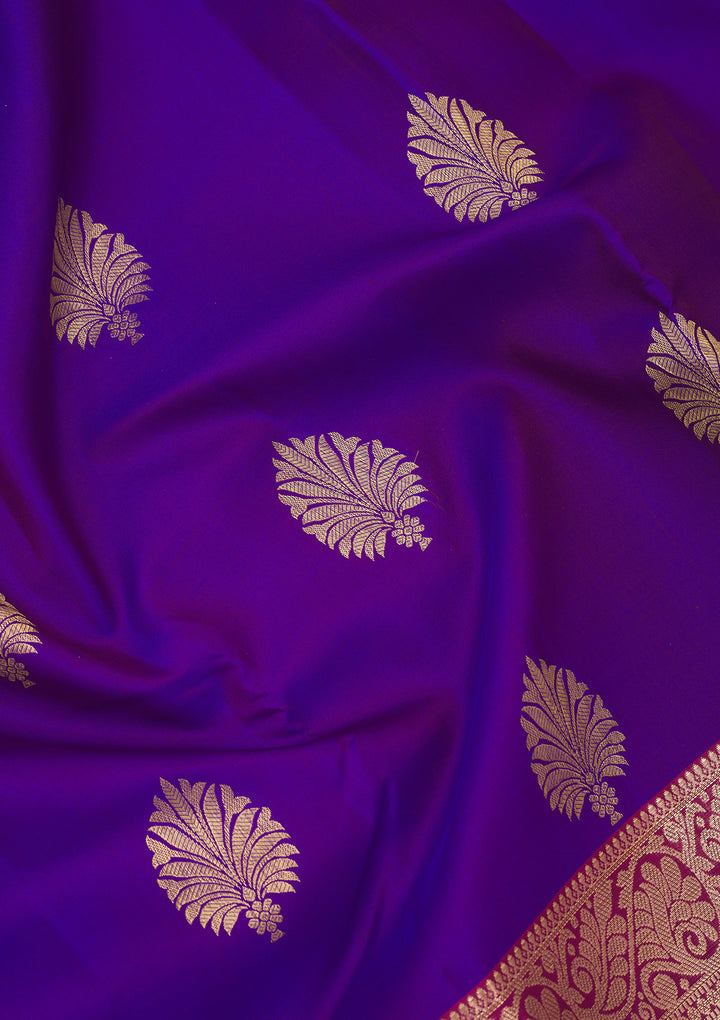 Blue Zariwork Pure Silk Saree