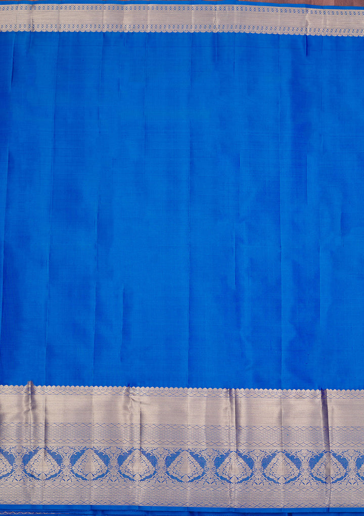 Blue Zariwork Pure Silk Saree