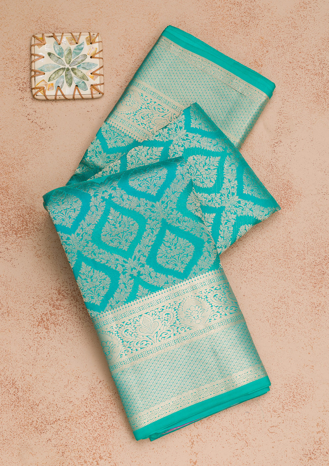 Blue Zariwork Pure Silk Saree