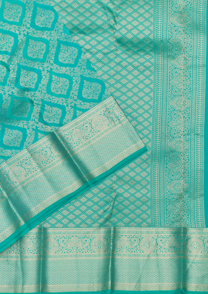 Blue Zariwork Pure Silk Saree