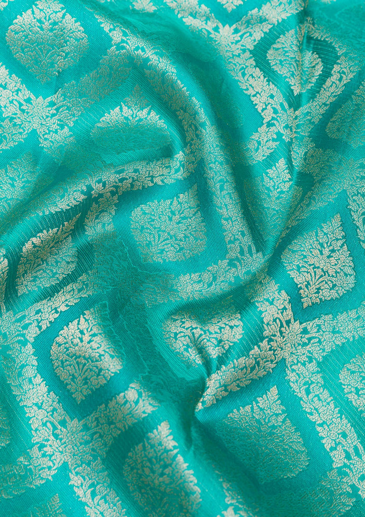 Blue Zariwork Pure Silk Saree