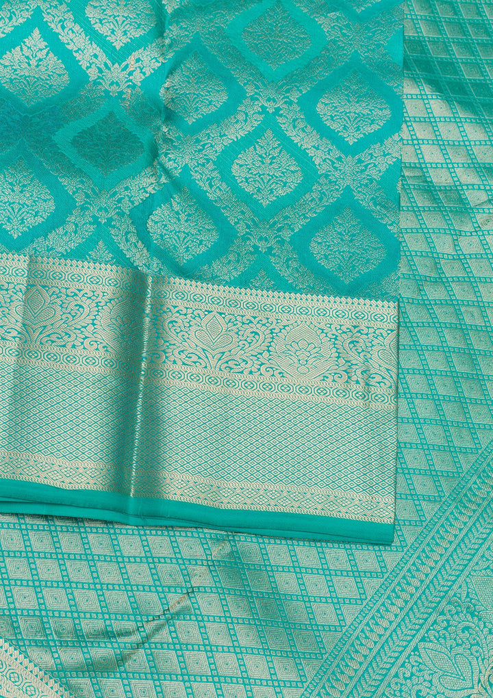 Blue Zariwork Pure Silk Saree