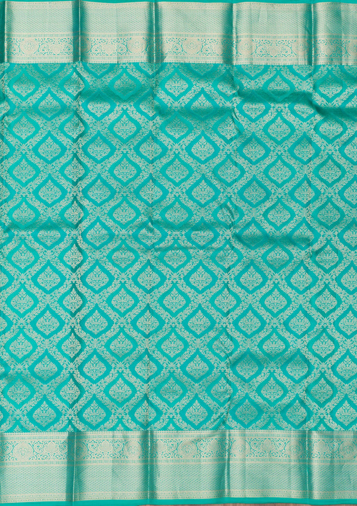 Blue Zariwork Pure Silk Saree