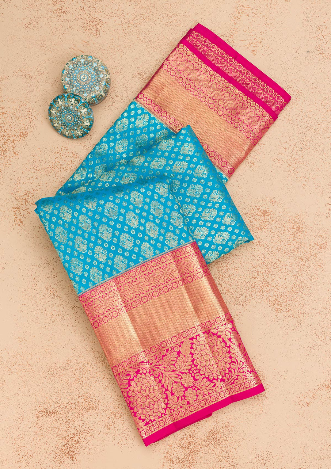 Blue Zariwork Kanjivaram Pure Silk Saree