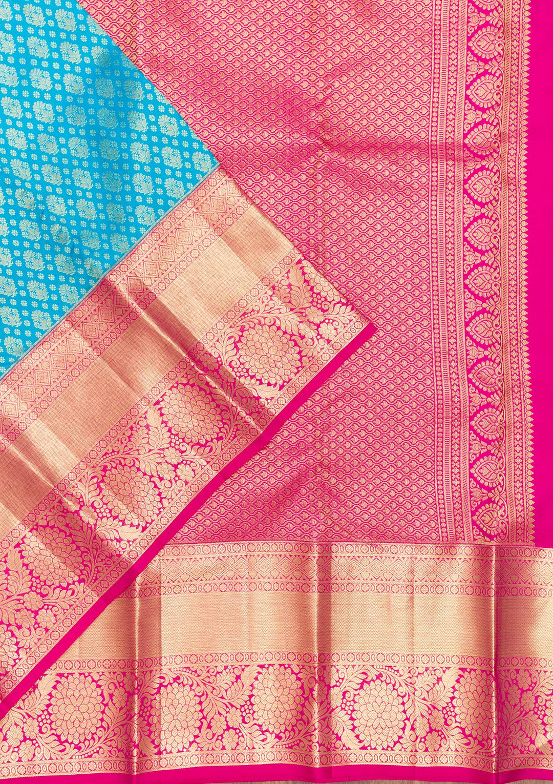 Blue Zariwork Kanjivaram Pure Silk Saree