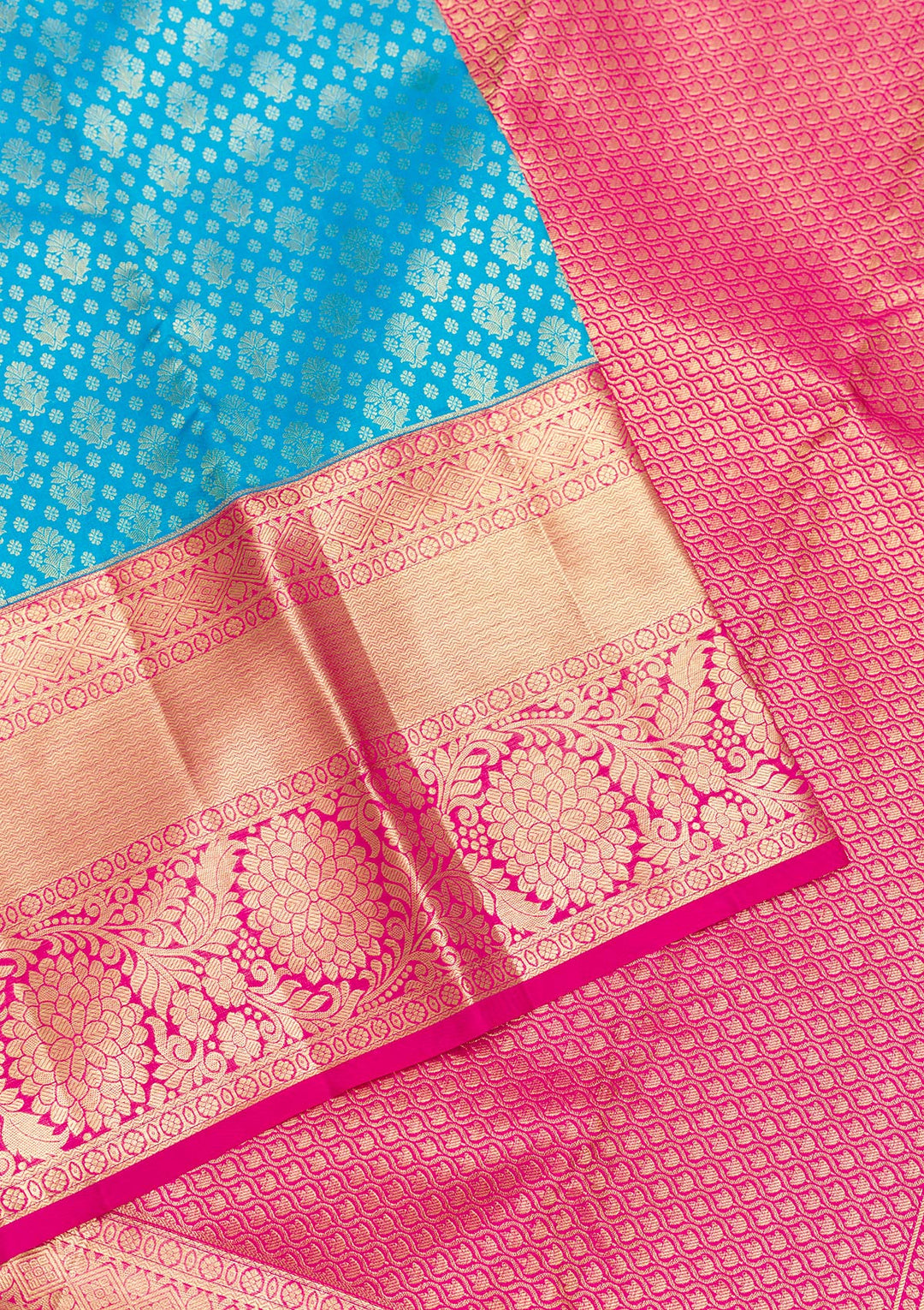 Blue Zariwork Kanjivaram Pure Silk Saree