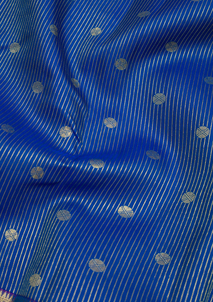 Blue Zariwork Kanjivaram Pure Silk Saree
