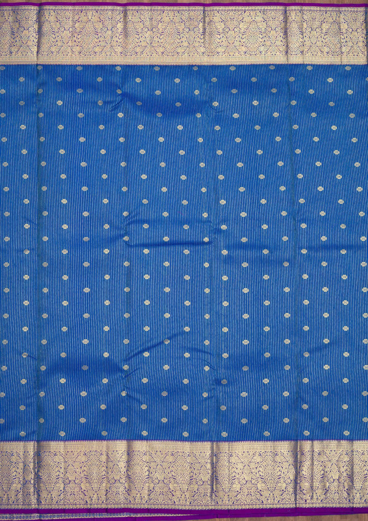 Blue Zariwork Kanjivaram Pure Silk Saree