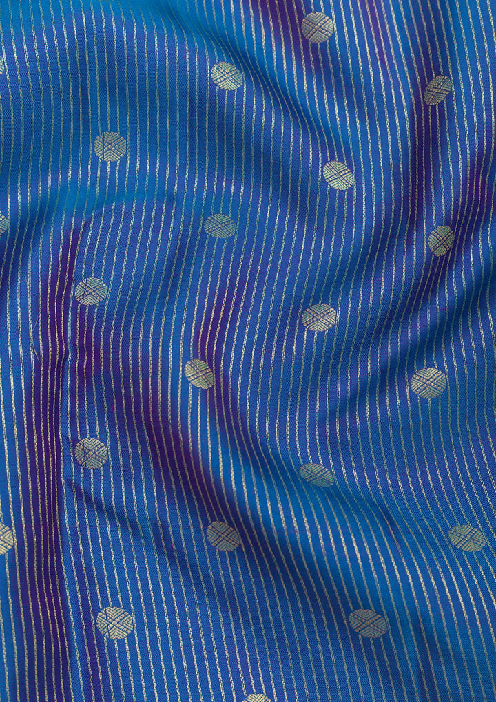 Blue Zariwork Pure Silk Saree