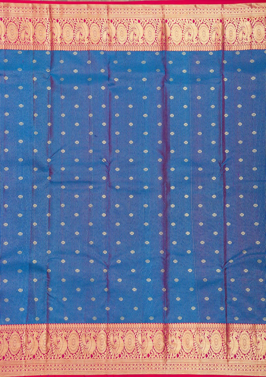 Blue Zariwork Pure Silk Saree