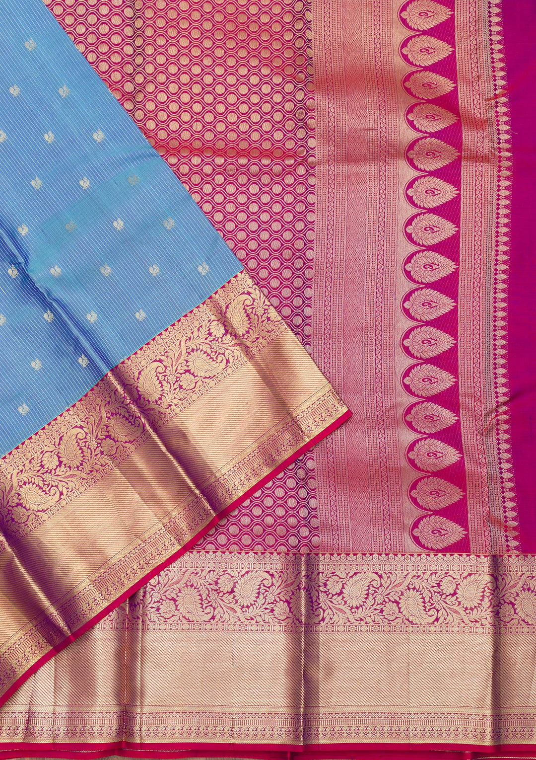 Blue Zariwork Kanjivaram Pure Silk Saree