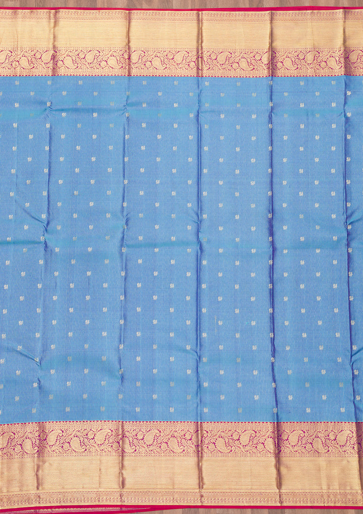 Blue Zariwork Kanjivaram Pure Silk Saree