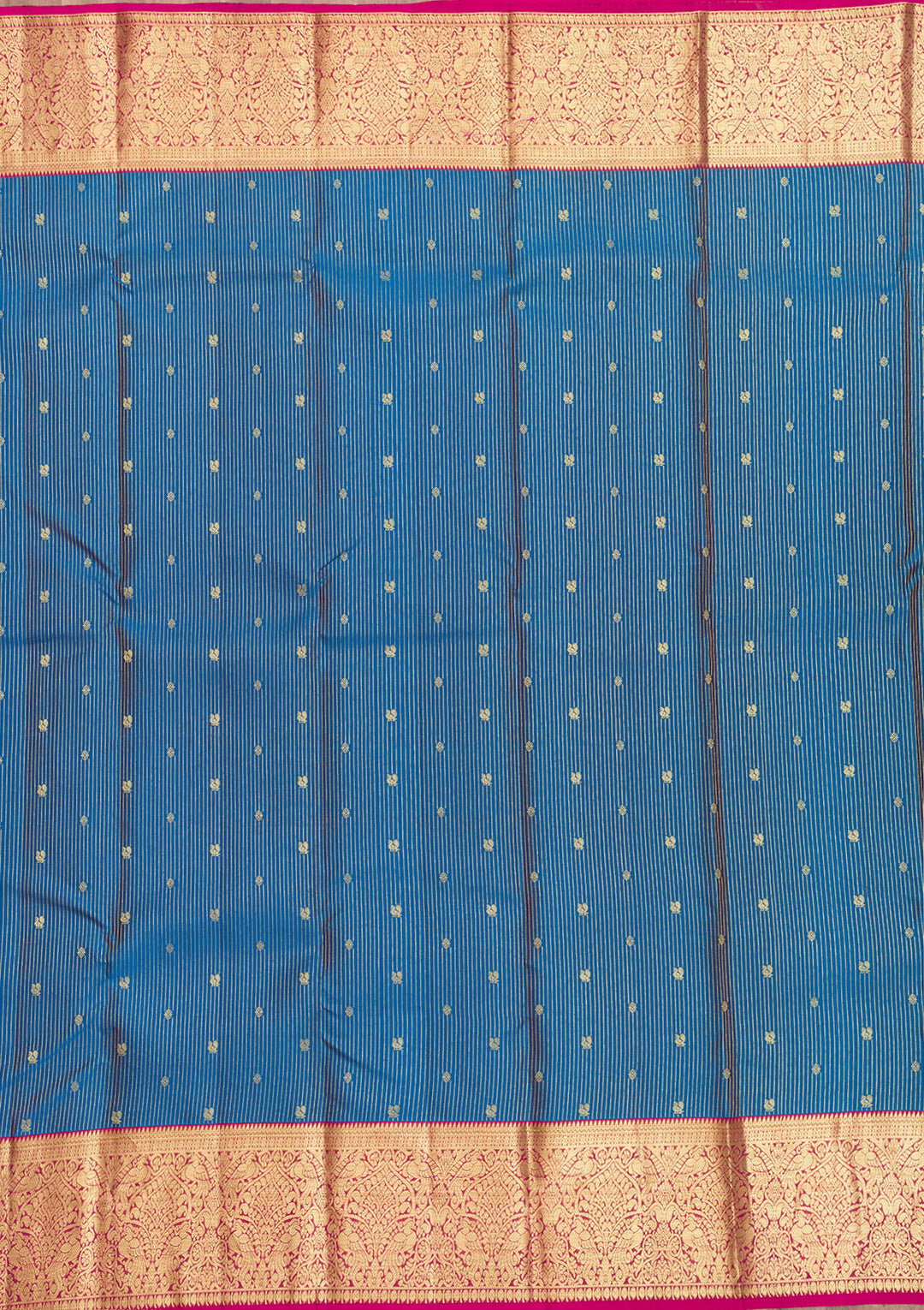 Blue Zariwork Pure Silk Saree